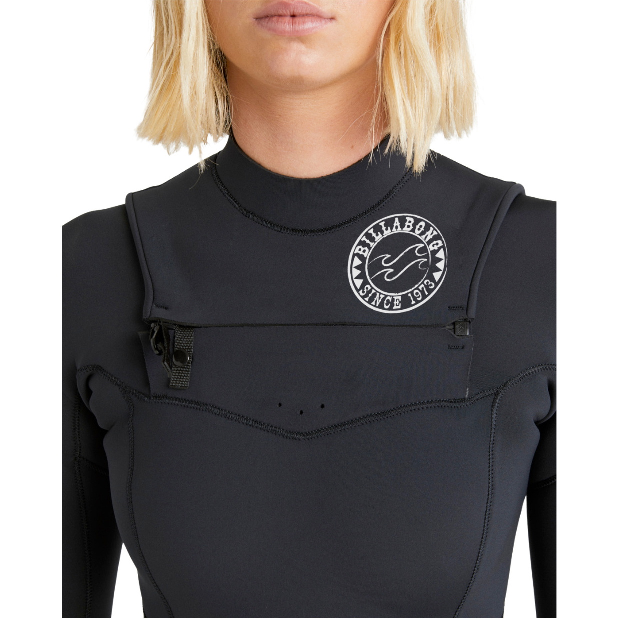 2026 Billabong Womens Salty Dayz Natural 4/3mm Chest Zip Wetsuit ABJW100196 - Black